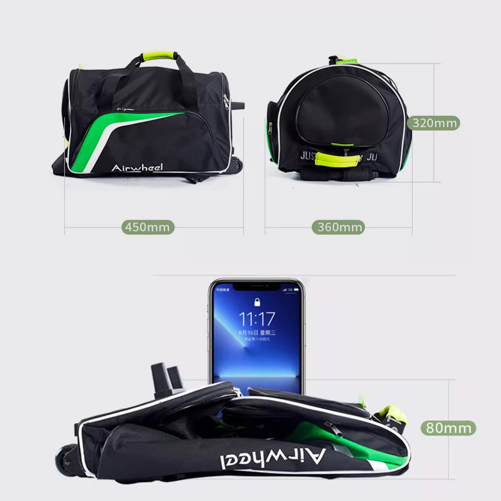 Airwheel Unisex Travel Backpack with Wheels and Retractable Handle for Business Trips