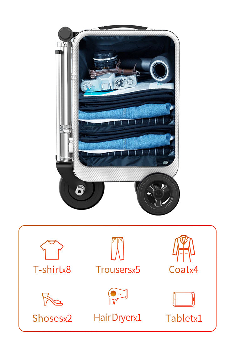 Airwheel-SE3S-Riding-Suitcase-Storage-Space-Mobile-View