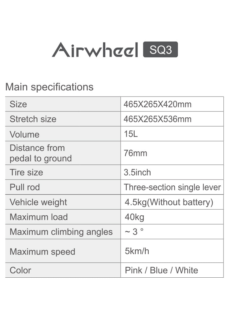 Airwheel-SQ3-Kids-Riding-Suitcase--Technical-Parameters-Mobile