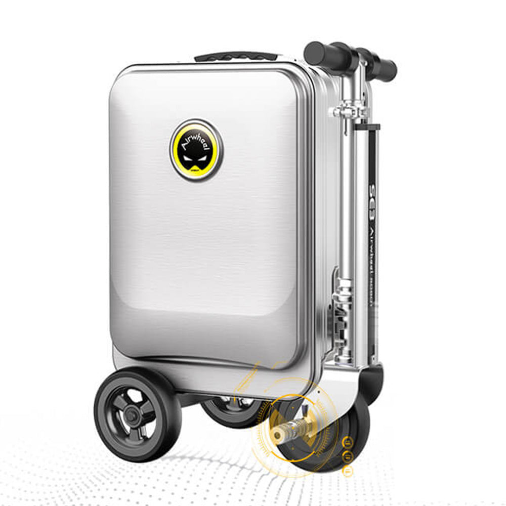 Airwheel SE3S Smart Rideable Suitcase Electric Luggage Scooter For Travel  (pink)